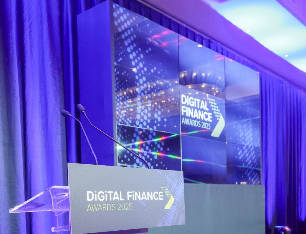 Η αίθουσα απονομής των Digital Finance Awards